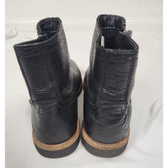 UGG Men\'s Sz. 9 Black Dalvin Pebbled Leather Zip Boots main image 4